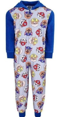 Paw Patrol Schlafanzug Overall Jungen Pyjama Fleece Schlafanzug 98 104 110 116