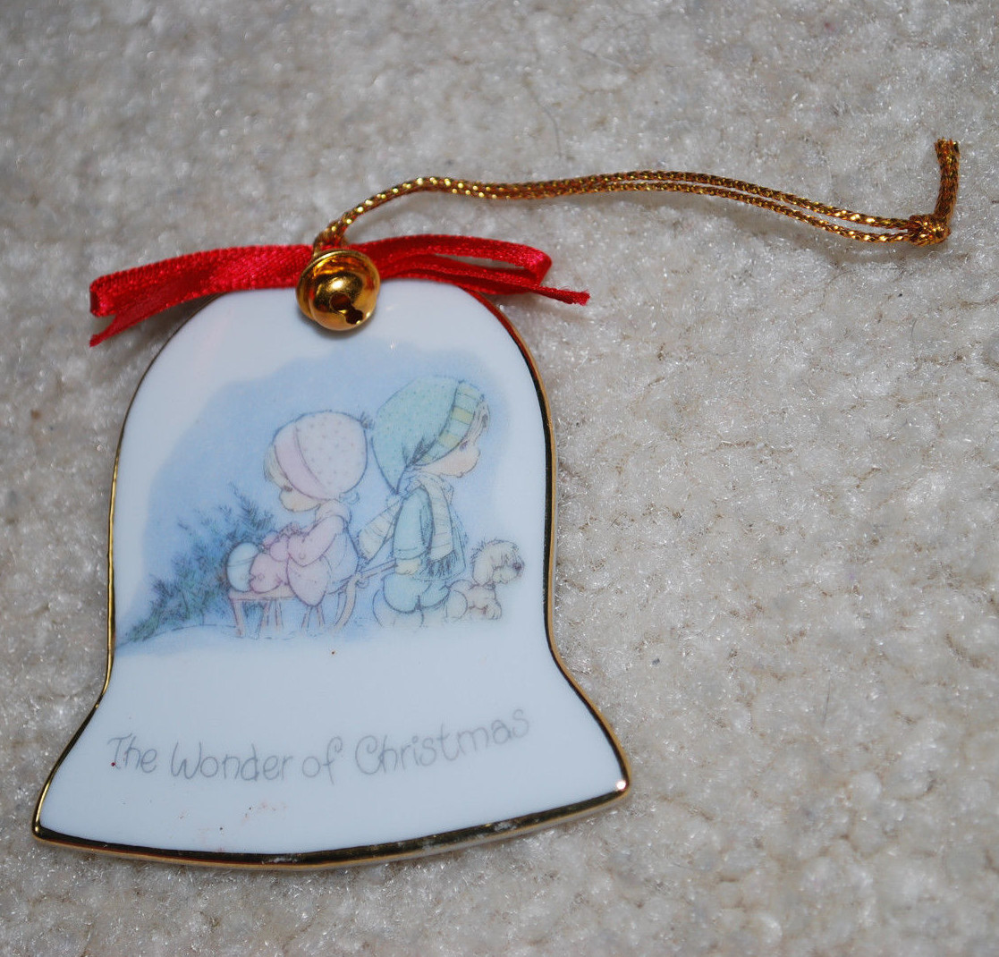 Vintage 1986 Precious Moments The Wonder of Christmas Ornament Enesco 2 ...
