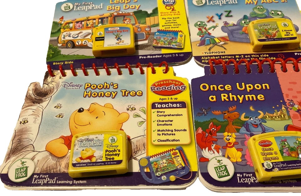 Lot of 6 Leapfrog My First LeapPad Books & Game Cartridges-Pooh, ABC's, Wiggles - Image 4 of 4