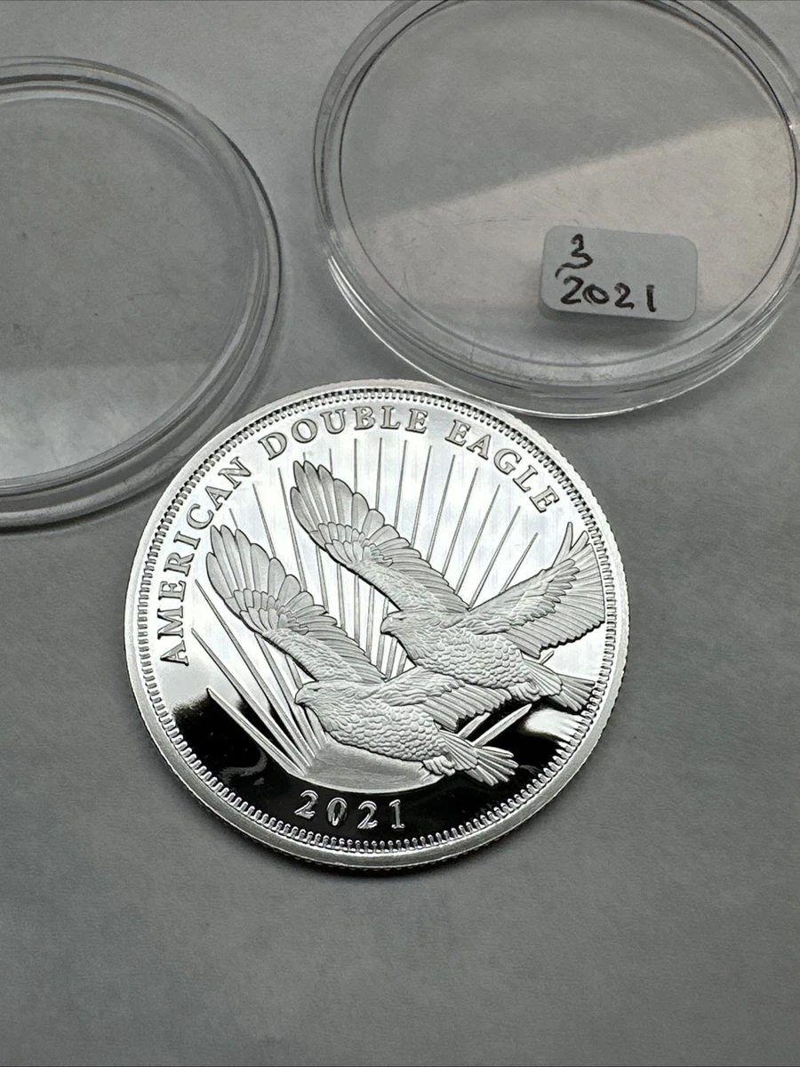 2021 Cook Islands $2 American Double Eagle 1/2 oz .999 Fine Silver
