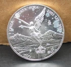 2001 Libertad Mexican Mint Onza Plata Pura TONED Bullion .999 Silver 1 Oz Coin