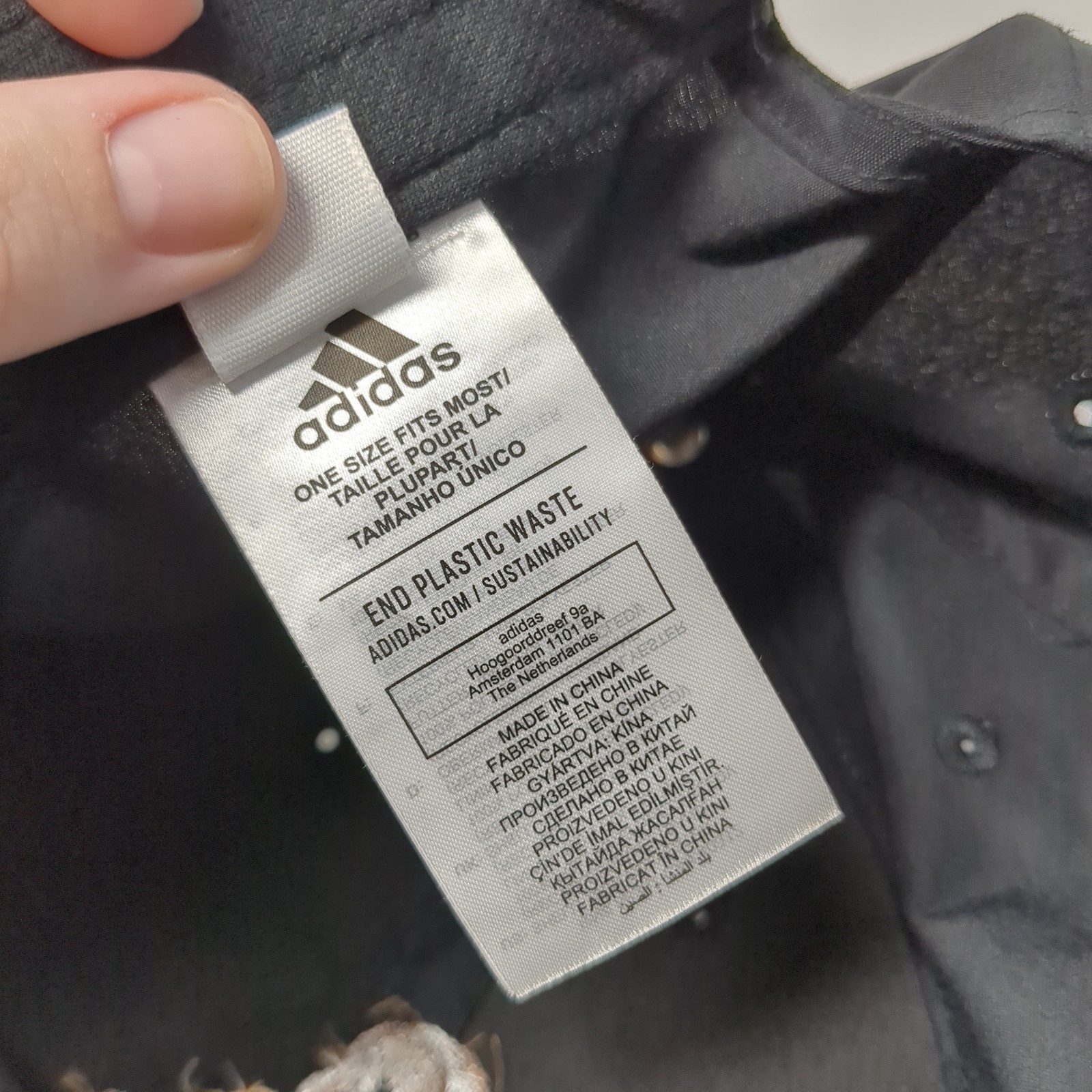 Grumpy Strapback Baseball Hat Solid Black One Siz… - image 10