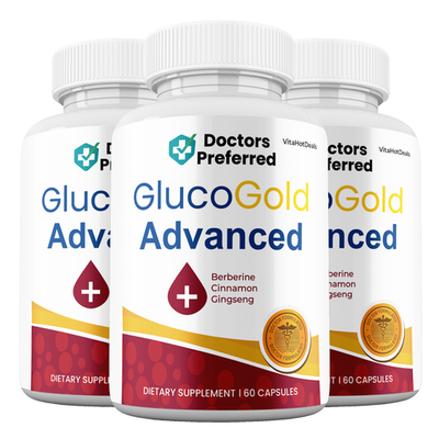 #ad #ad Gluco Gold Advanced Capsules Max Strength GlucoGold Supplement 3 Pack $36.50