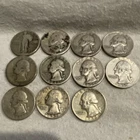 Washington Quarters Silver 25C Lot 1941-1959 Circulated US Coins