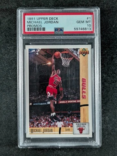 1991-92 Upper Deck MICHAEL JORDAN Promos HOF Vintage Chicago Bulls #1 PSA 10