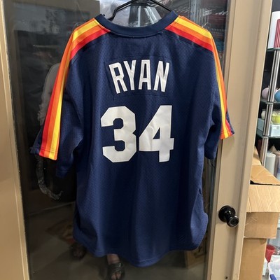 Houston Astros Nolan Ryan #34 Mitchell & Ness Baseball Dark Blue 