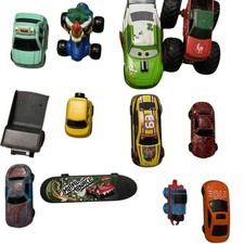 Mixed Lot of 12 Toy Vehicles Hot Wheels Disney Pixar Cars  More