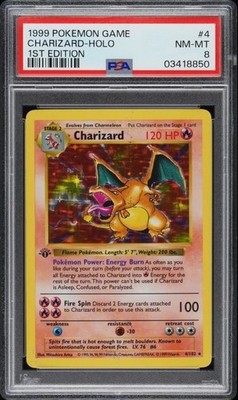 1999 Pokemon Base Set 1st Edition Shadowless Holo Charizard #4
