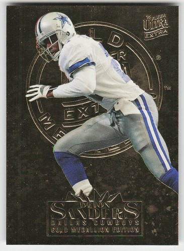 Deion Sanders [Gold Medallion] #365 1995 Ultra card