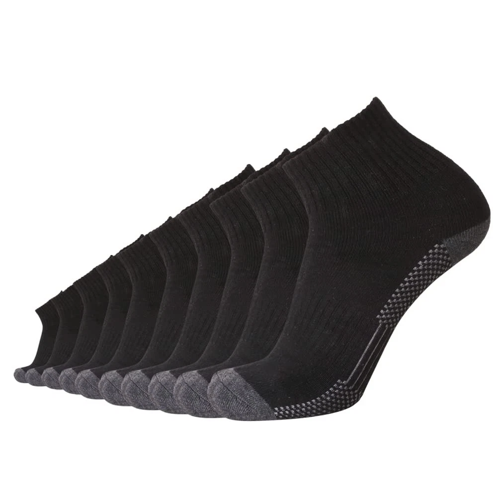 10P Pack Men's Cotton Moisture Wicking Cushion Low Cut Socks 10-13/Shoe 6-12 ...