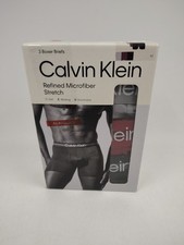Calvin Klein Boxer Briefs 3 pack Men's M 32-34 Refined Microfiber Stretch NIB