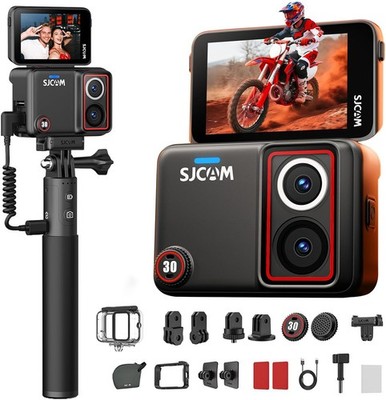 SJCAM SJ30 Dual-lens Action Camera 48MP Vlogging Kamera Selfie Stick Waterproof