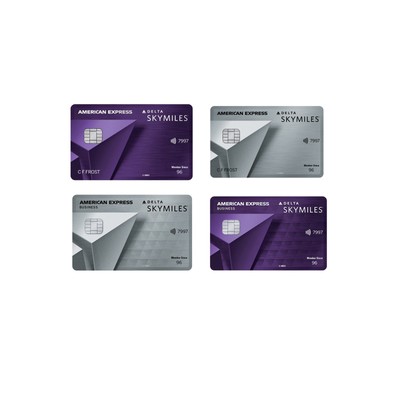 DELTA Airlines Skymiles Amex Reserve Purple American Express BUSINESS Card  exprd