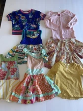 Matilda Jane Girls Size 2 Dresses & Shirt’s 7 Pc Mixed Lot