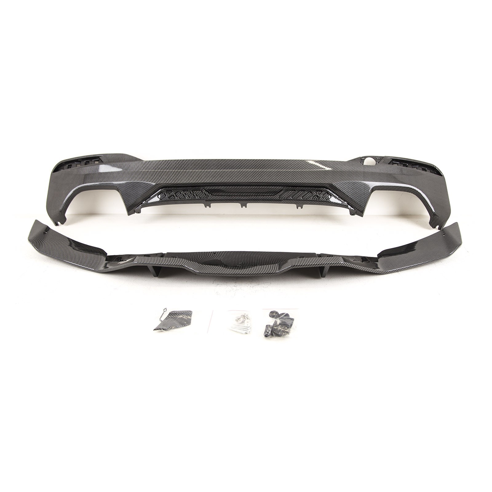 Fits BMW 5 Series G30 G31 Rear Bumper Diffuser Carbon Look
