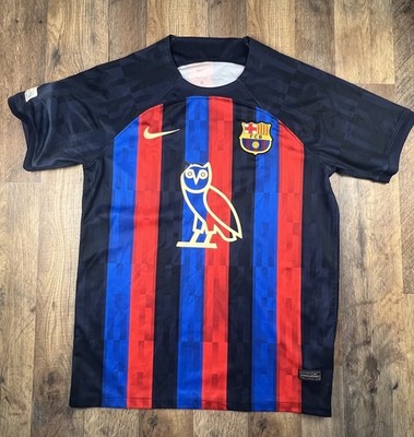 Nike FC Barcelona x October's Very Own (OVO) Drake Jersey No