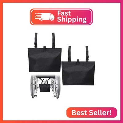 Threlaco 2 Pcs Urine Drainage Bag Holder Canvas Catheter Bag Covers for Wheelcha