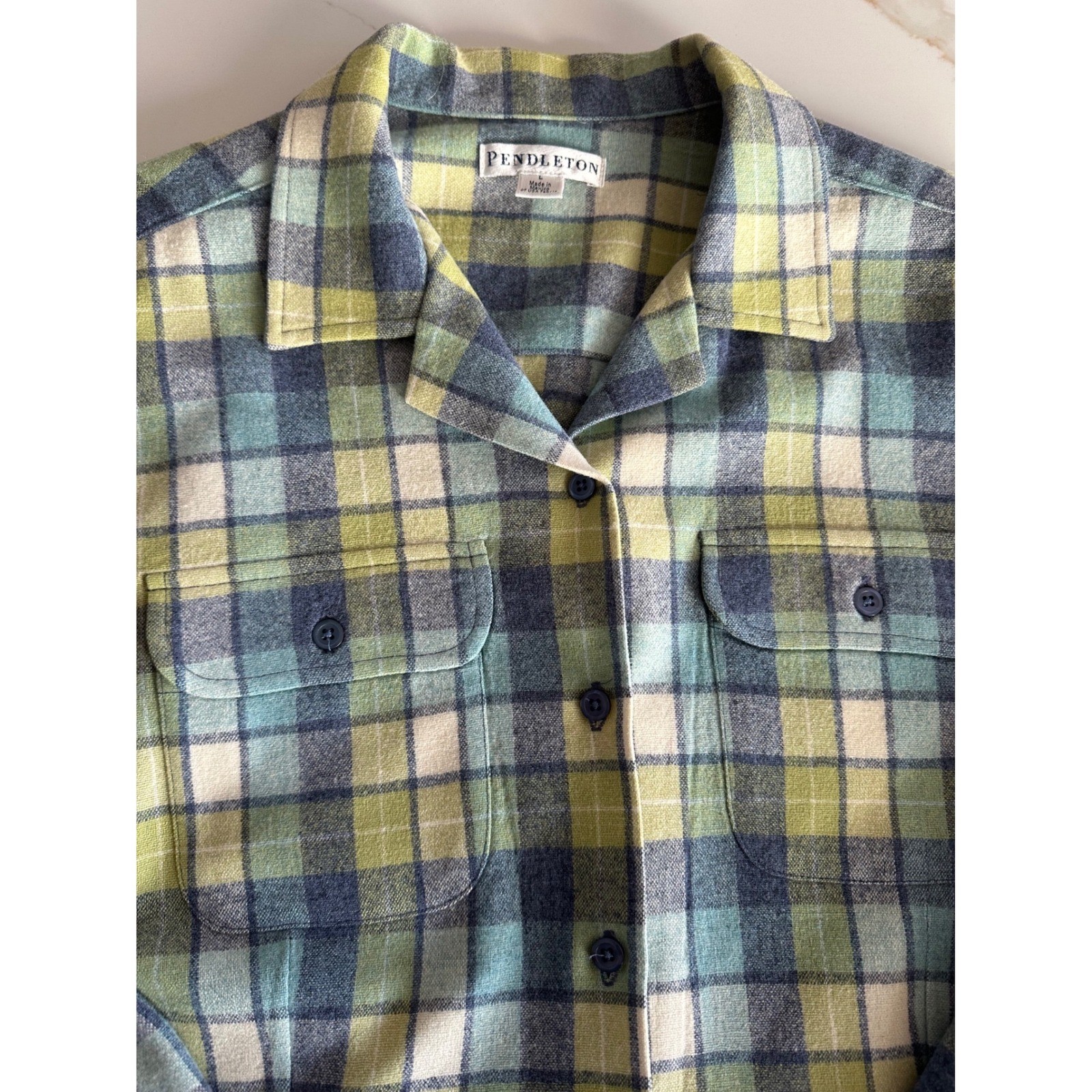 Pendelton Wool Button Up FlannelShirt - image 2