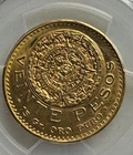 Photo of a 1959 Mexico 20 Pesos Gold from an eBay listing that sold on May 25, 2026