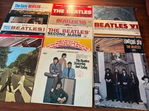 The Beatles Lot Of 14 Vinyl LPs