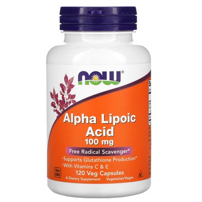 2 X Now Foods, Alpha Lipoic Acid, 100 mg, 120 Veg Capsules-Worldwide