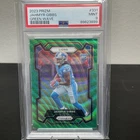 2023 Panini Prizm - Jahmyr Gibbs #331 Green Wave Prizm (RC) PSA 9