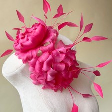 Handmade Goose Feather Large Flower Millinery Hat Fascinator Royal Ascot
