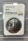 1994 American Silver Eagle - NGC - MS 69