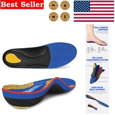 WalkHero Arch Support Insoles for Pain Relief   Men  s 6-6.5  Women  s 8-8.5