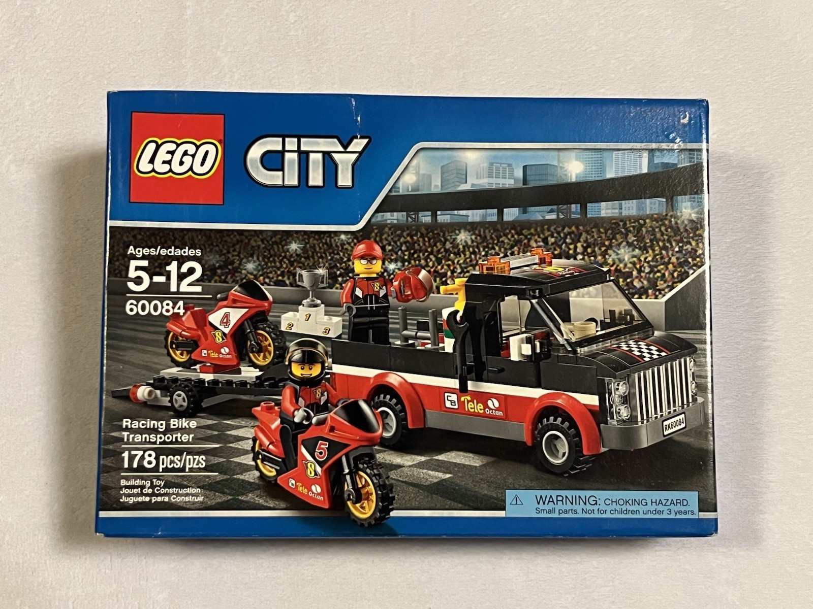 Brand New Sealed Retired LEGO City 60084 Racing Bike Transpo