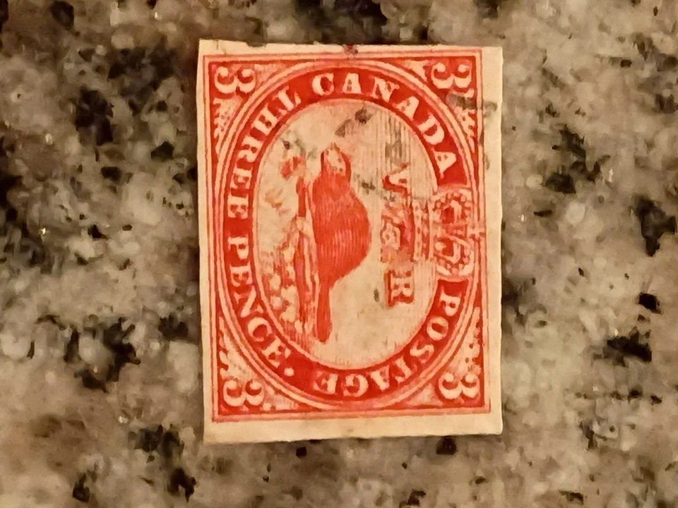 Canadian 3c Beaver Stamp, Indonesian Production / Irish Ink from Guatemala 1800' - Image 3 of 4