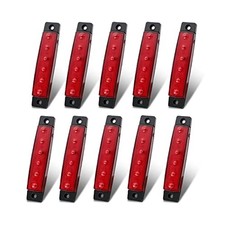 10 Pcs 3.8 Inch 6 LED Side Led Marker, Trailer marker lights, Led marker Red