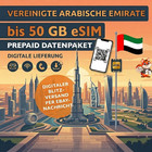 eSIM VAE Dubai Prepaid SIM Karte 1-50GB 5G LTE Abu Dhabi UAE Daten QR Versand