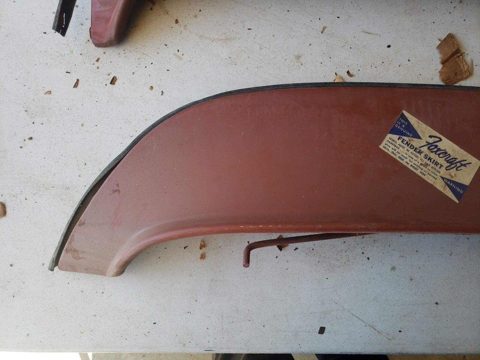 NOS Foxcraft 1960 1961 1962 Chevy Corvair 4 door fender skirts COR60