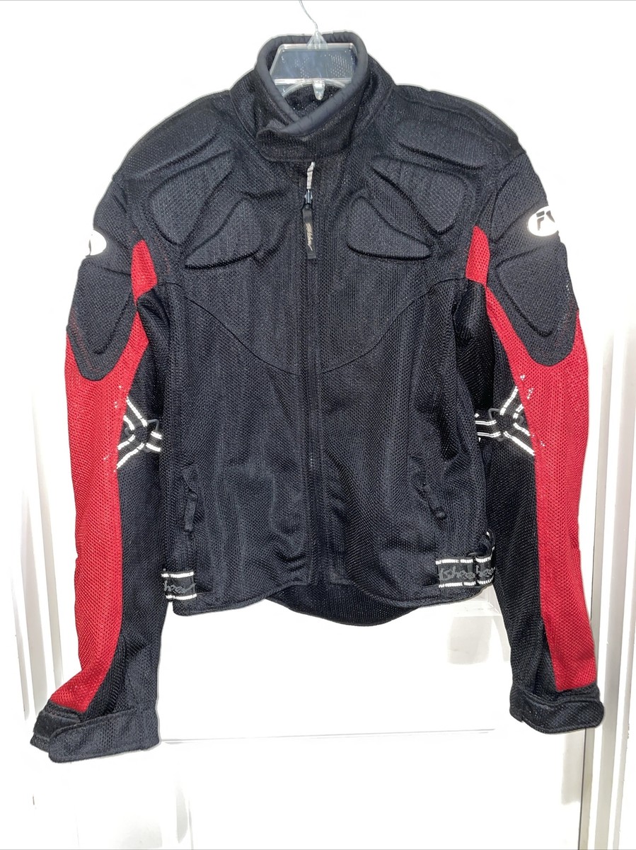 Fieldsheer Armored Padded Moto Motorcycle Riding Jacket | Red