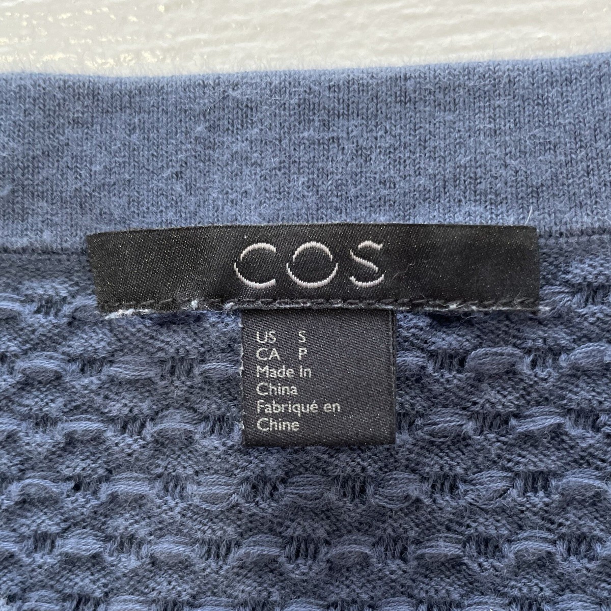 COS Waffle Stitch Cotton Jumper Dot Textured Knit Sweater COS Waffle Stitch Cotton Jumper Dot Textured Knit Sweater