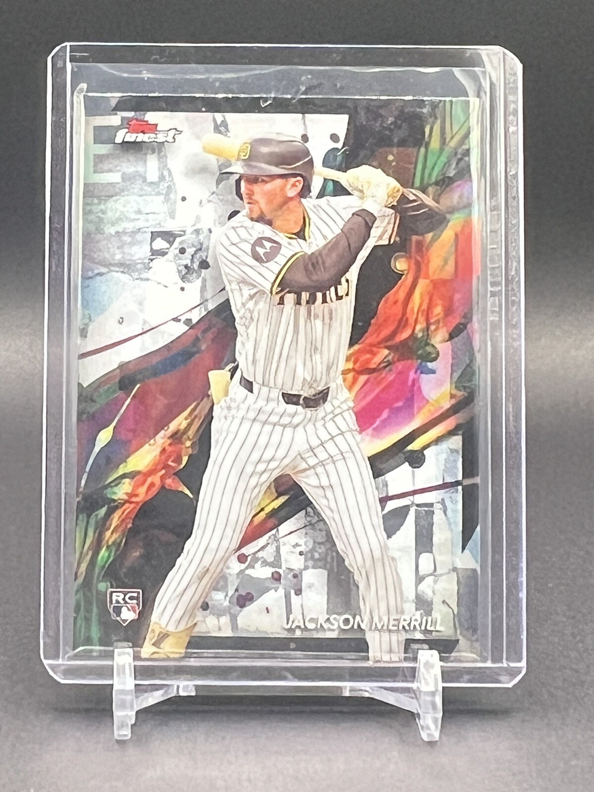 Jackson Merrill 2024 Topps Finest Refractor #96 RC Rookie San Diego Padres