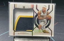 2020-21 Panini National Treasures Colossal Materials /25 RJ Hampton Rookie RC
