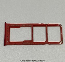 OEM Dual Sim Card Tray  SD Card Holder For Samsung Galaxy A10 A105/2019 Red