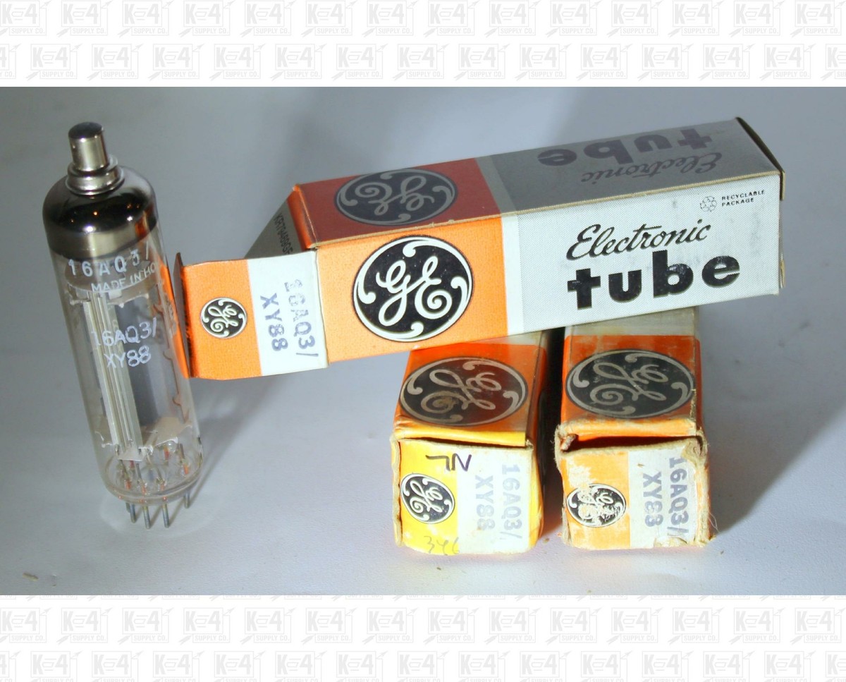 General Electric GE 16AQ3 XY88 Vacuum Tubes Made In Holland NOS