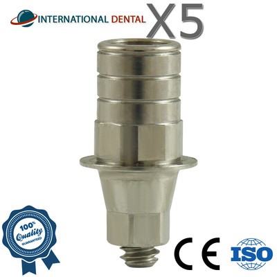 5 Anti Rotational Titanium Base CAD/CAM Library Dental RP Conical Connection