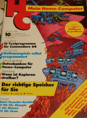 HC Mein Home-Computer 10/84 Oktober 1984 Commodore C64, XL, Amstrad CPC