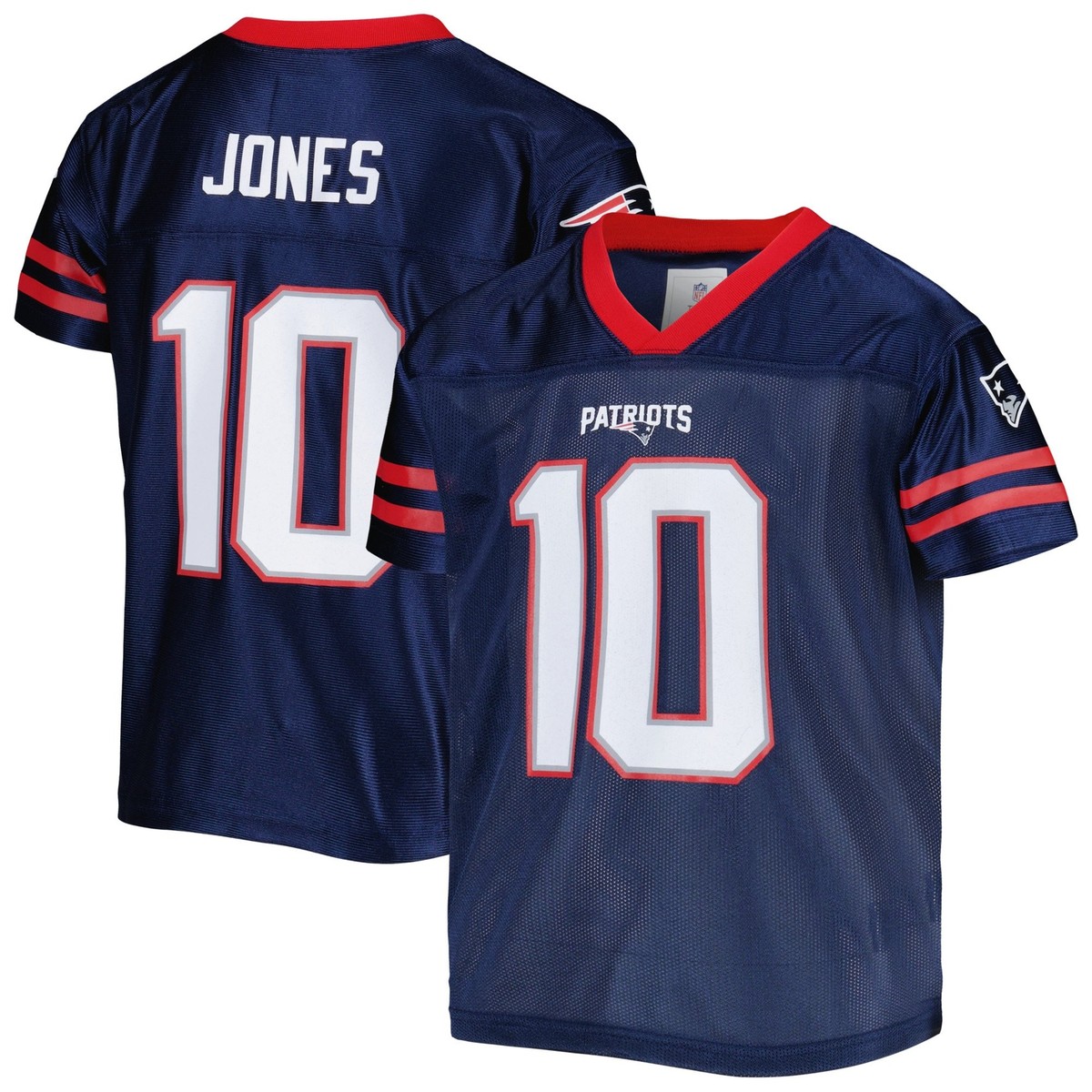 New England Patriots NFL Youth Boy's Mac Jones #10 Player T-Shirt