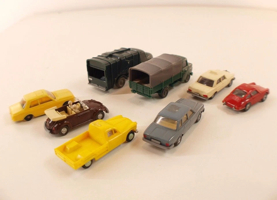 Wiking Märklin Set Von 8 Autos Volkswagen VW Peugeot Mercedes Volvo 1/87 HO - Bild 4 von 4