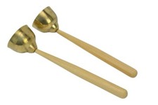 Hand Bells Small- Sold as a Pair- Tap together to create Bell Sound