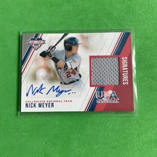 F105,993  2018 USA Baseball Stars and Stripes Material AUTO/Nick Meyer/299