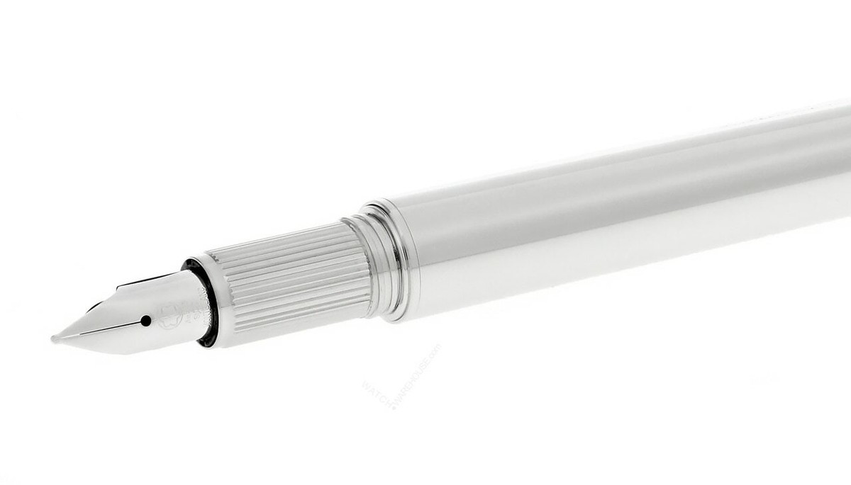 Montblanc StarWalker Medium Metal 18K Nib Silver Fountain Pen
