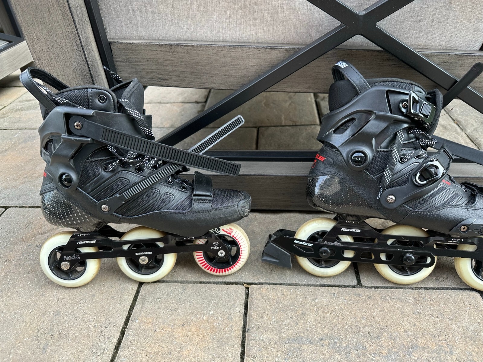 Powerslide inline skates (Rollerblades) size 10 Carbon Fiber heat