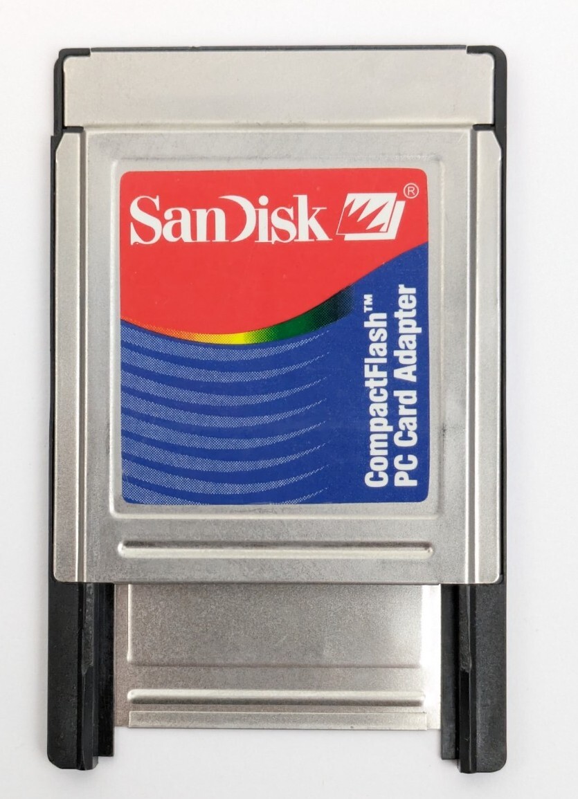 SanDisk Compact Flash PC Card Adapter PCMCIA CF Memory Reader
