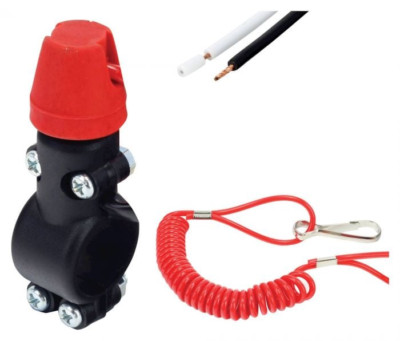 Open Box Bike It Stop Switch Universal Kill Switch w/Tether EP-101 -Q- BUTKILL